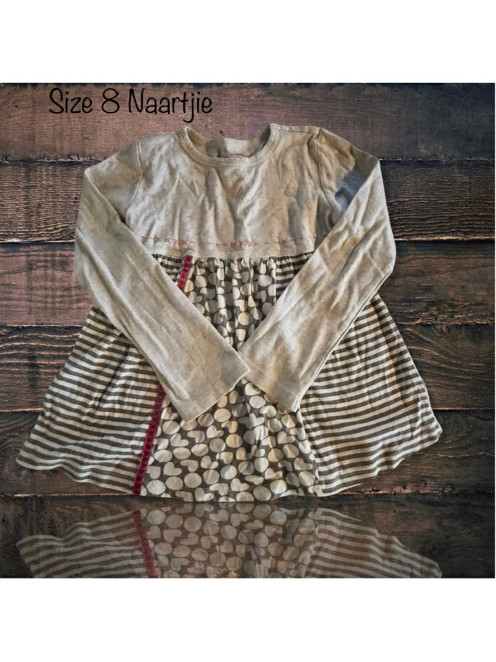 Size 8 Naartjie Wonky Hearts Top